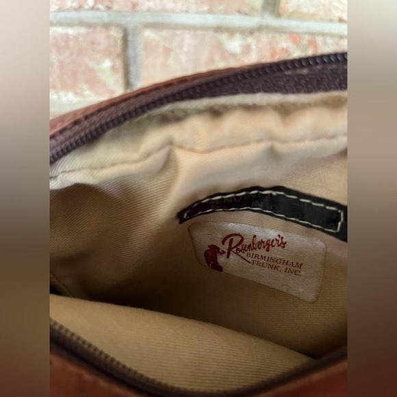 Vintage Antique Rosenbergs Leather Cross Body Tricolor Purse Handbag - Picture 6 of 6